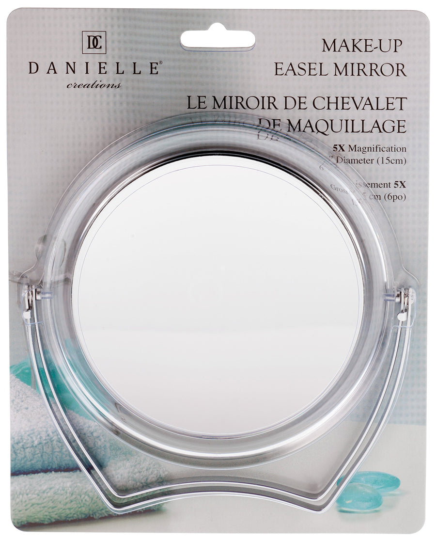 Creations Chrome Easel Mirror, 5X Magnification