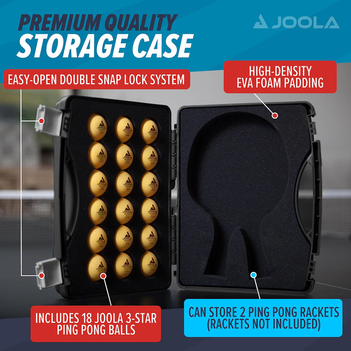 JOOLA Tour Carrying Case - Ping Pong Paddle Case with 1