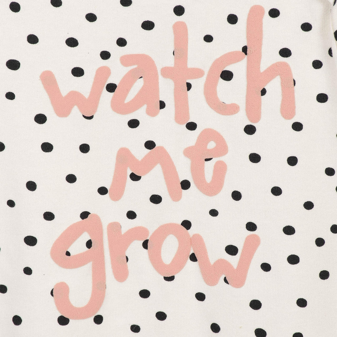 Baby Girls 2-Piece Gown and Cap Set, Ivory/Orange, 0-6 Months