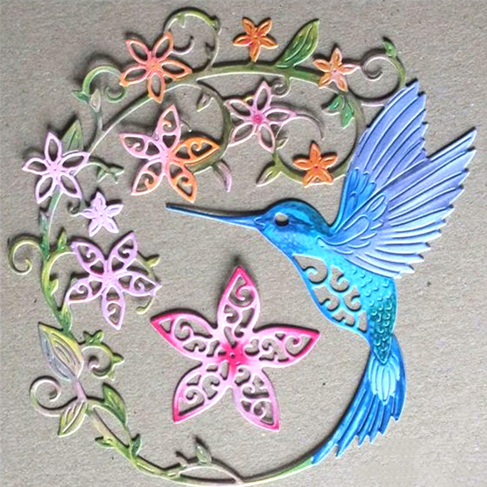 Bird Metal Die Cuts,Flower Wedding Leaves Nature Border Cutting Dies Cut Stencils for DIY Scrapbooking Photo Album Decorative Embossing Paper Dies for Scrapbooking Card Making