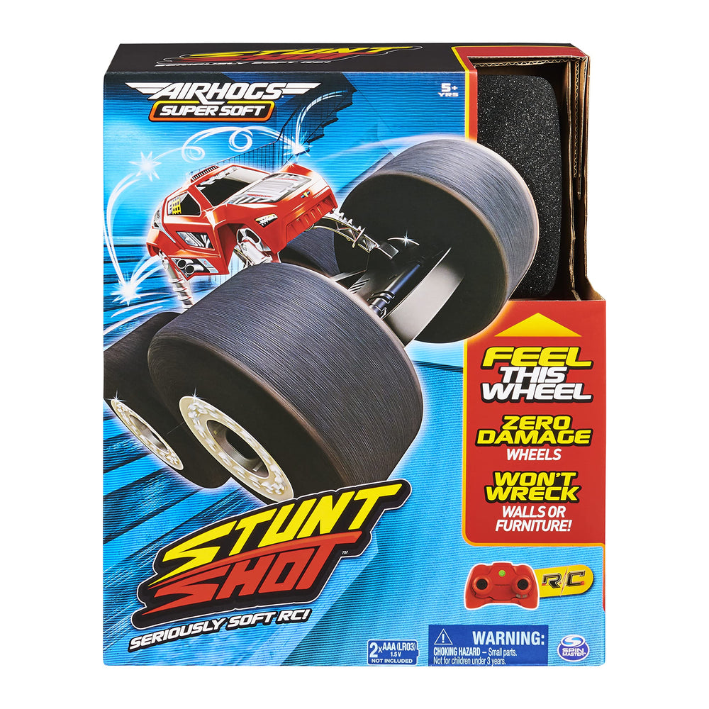 Super Soft, Stunt Shot Indoor Remote Control Stunt Vehicle with Soft Wheels, for Kids Aged 5 and up