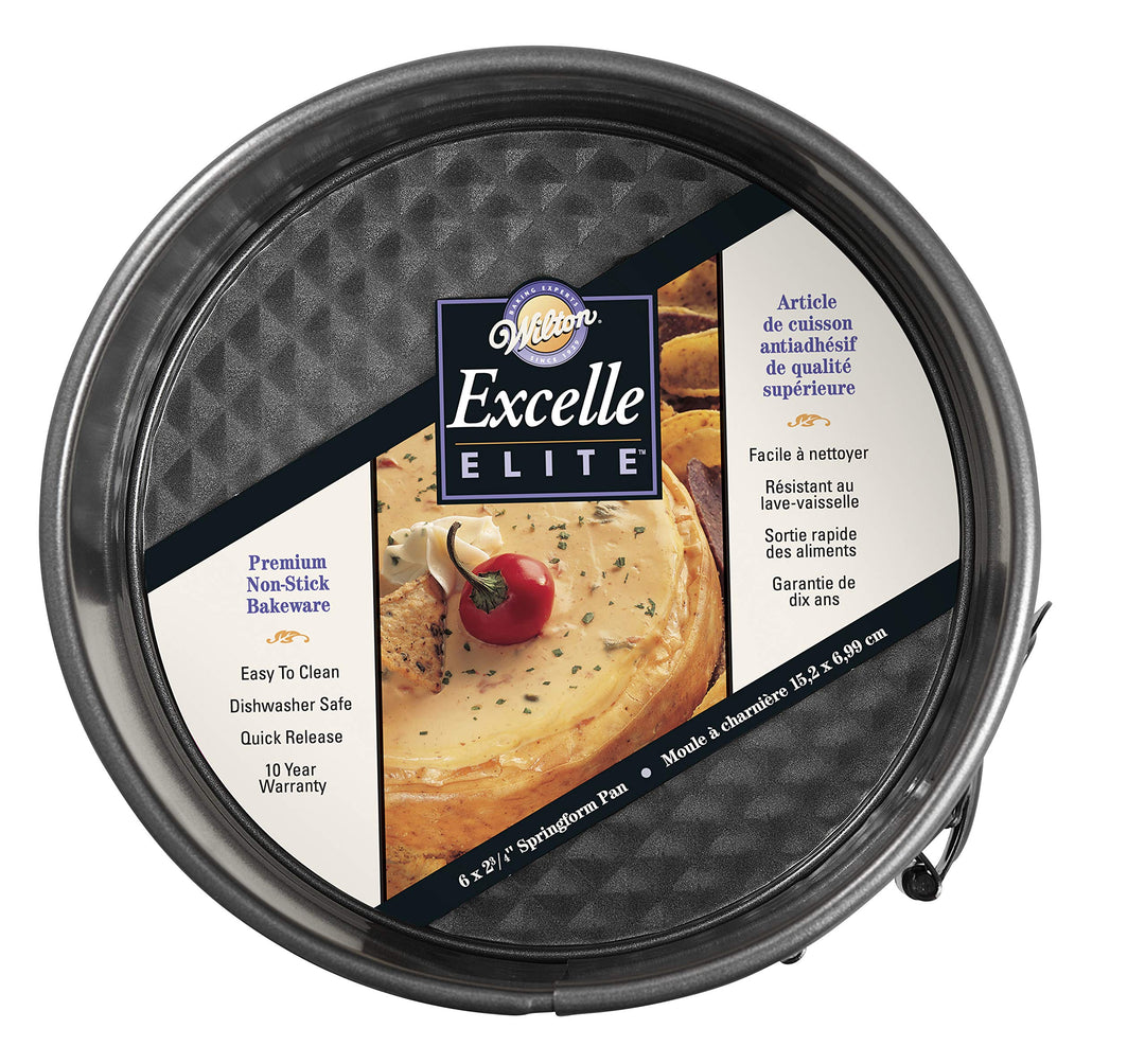Excelle Elite Springform Pan, Sturdy Non-Stick and Scratch-Resistant Springform Pan, 6-Inch