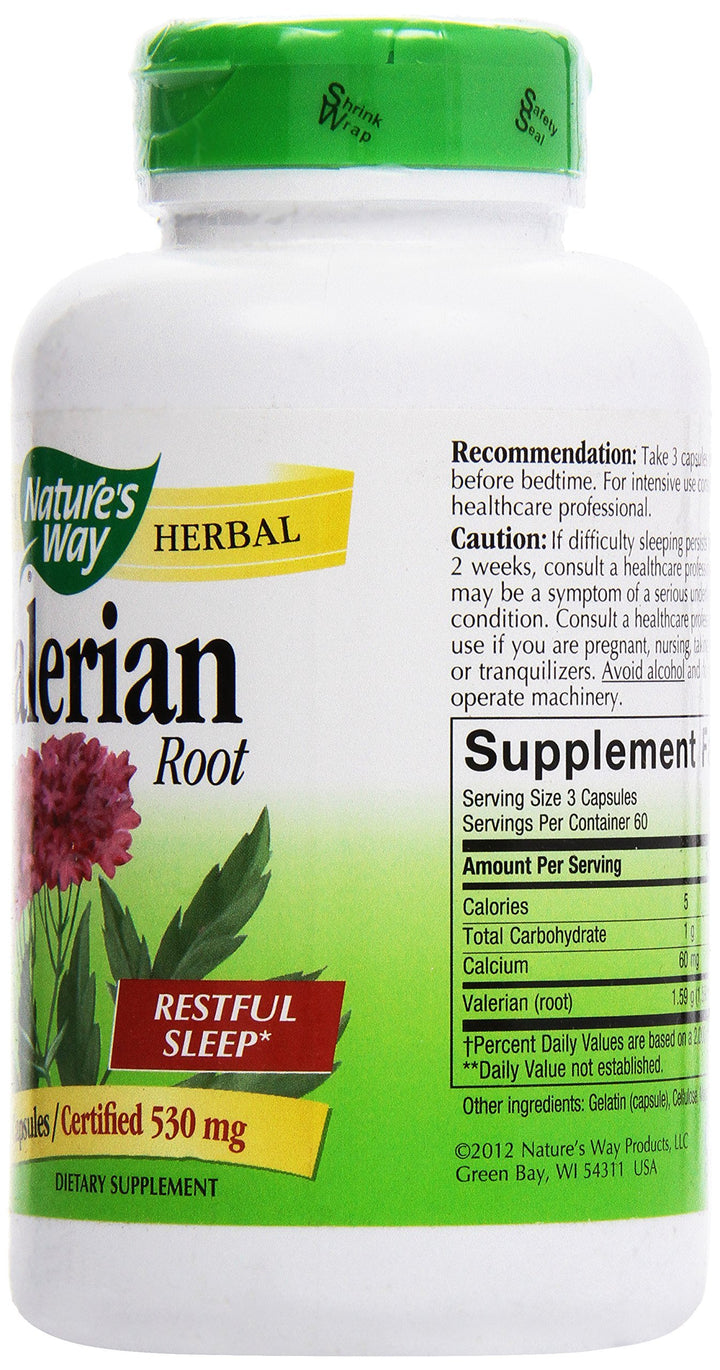 Nature&#39;s Way Valerian Root, (Gelatin) Capsules 