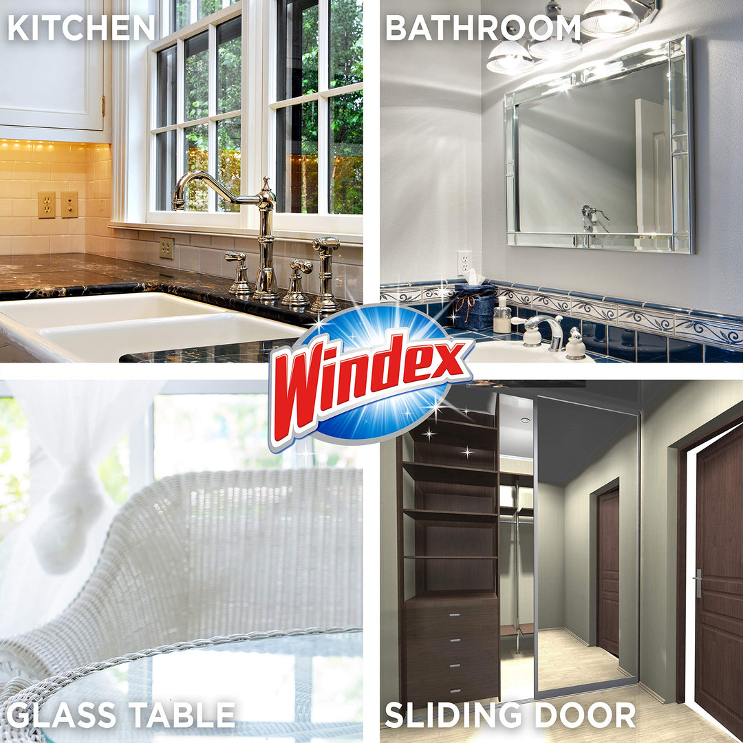 Windex Wipes Glass Cleaning Ammonia Free, Pre-Moistened