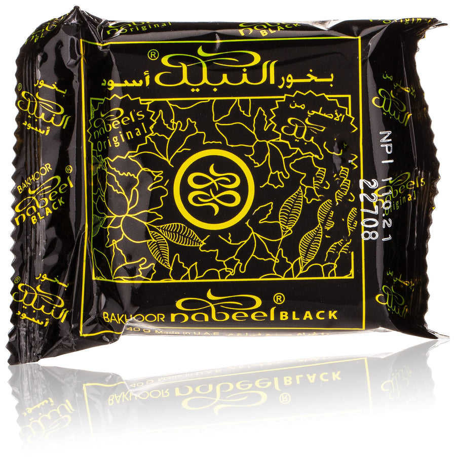 Nabeel Perfumes Heritage Collection Bakhoor Black Incense 40 g, 4INP040302