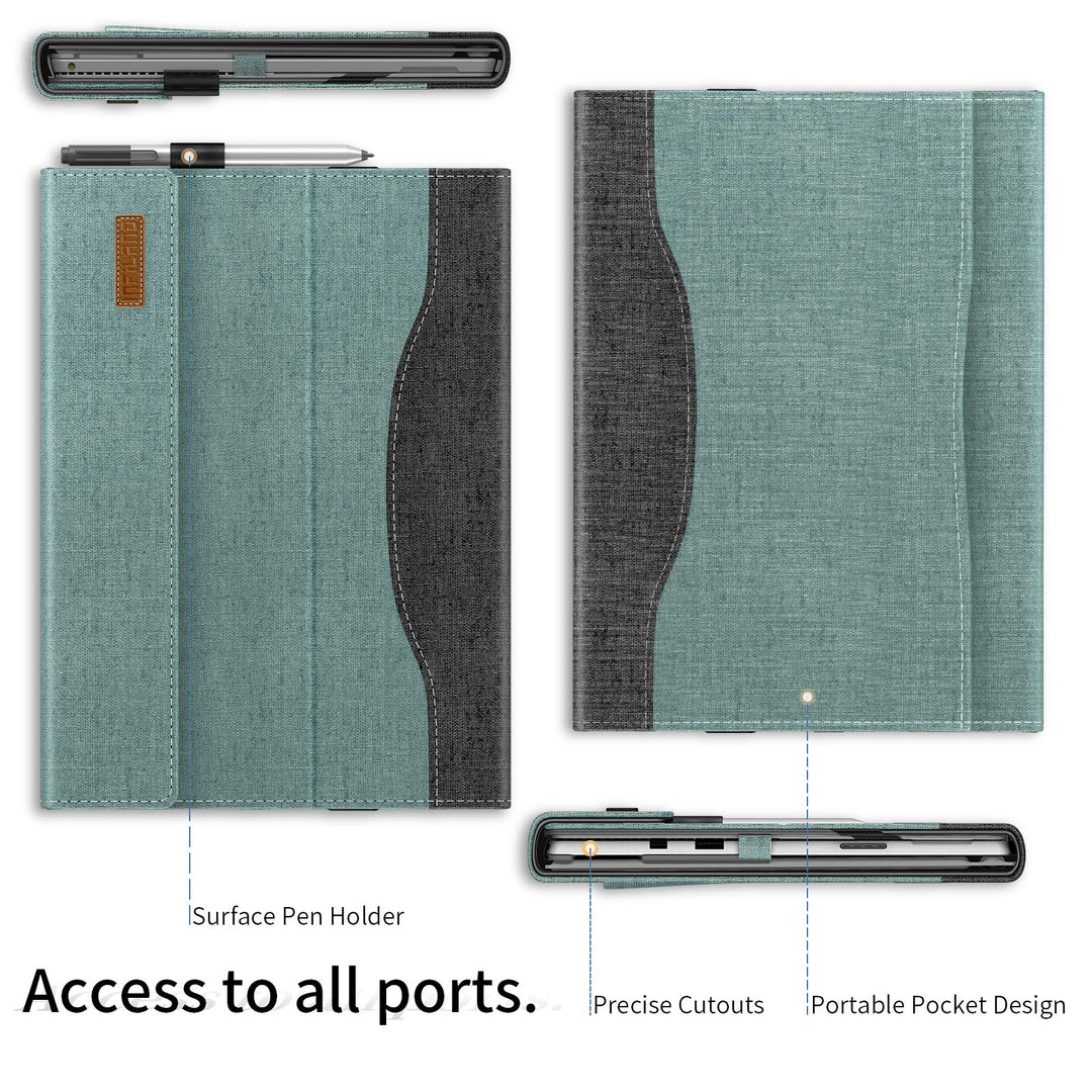 Microsoft Surface Pro 7+/ Surface Pro 7 Plus Case Cover Compatible with Microsoft Surface Pro 7+/ Surface Pro 7/ Surface Pro 6/ Surface Pro 5/ Surface Pro 4 12.3 inch Tablets, Gray