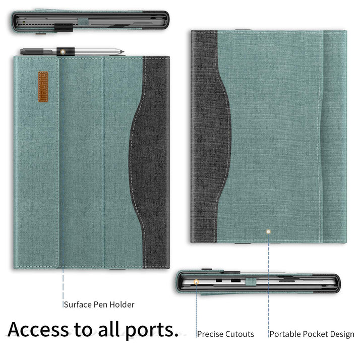 Microsoft Surface Pro 7+/ Surface Pro 7 Plus Case Cover Compatible with Microsoft Surface Pro 7+/ Surface Pro 7/ Surface Pro 6/ Surface Pro 5/ Surface Pro 4 12.3 inch Tablets, Gray