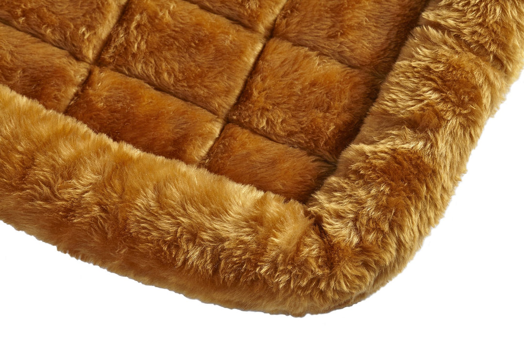 Bolster Dog Bed 48L-Inch Cinnamon Dog Bed w/Comfortable Bolster | Ideal for Extra Large Dog Breeds &amp; Fits a 48-Inch Dog Crate | Easy Maintenance Machine Wash &amp; Dry