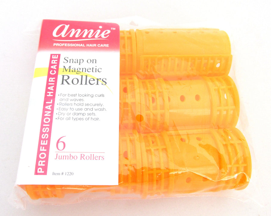 Snap On Magnetic Rollers 1 1/2 Orange 6 pack