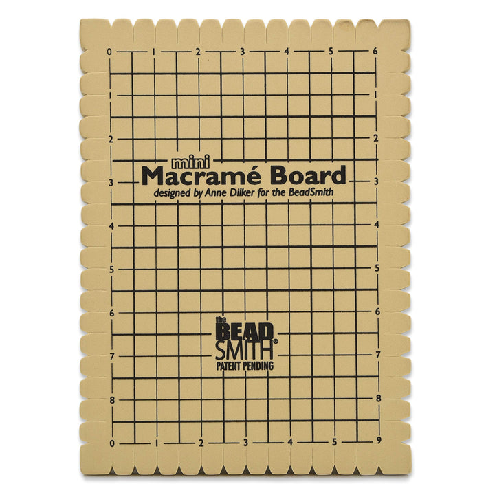 The Beadsmith Mini Macrame Board, 7.5 x 10.5 inches, 0.