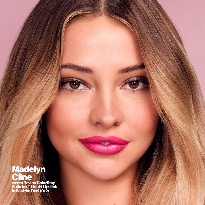 ColorStay Satin Ink Crown Jewels Liquid Lipstick, Longlasting &amp; Waterproof Lipcolor, Moisturizing Creamy Formula Infused with Black Currant Seed Oil, 035 Reigning Red, 0.17 fl oz.