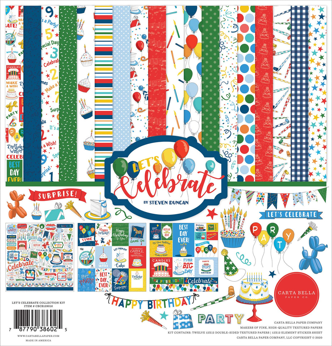 Carta Bella Let&#39;s Celebrate Collection Kit Pape