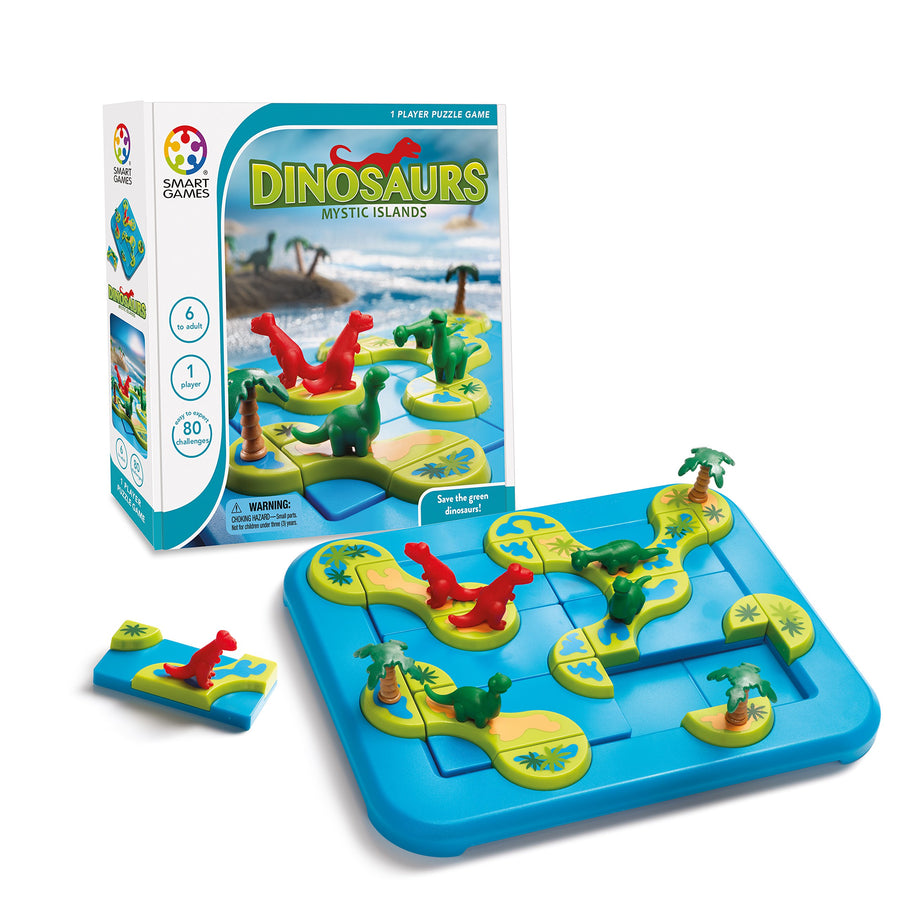 SmartGames Dinosaurs: Mystic Islands Board Game, a Fun,