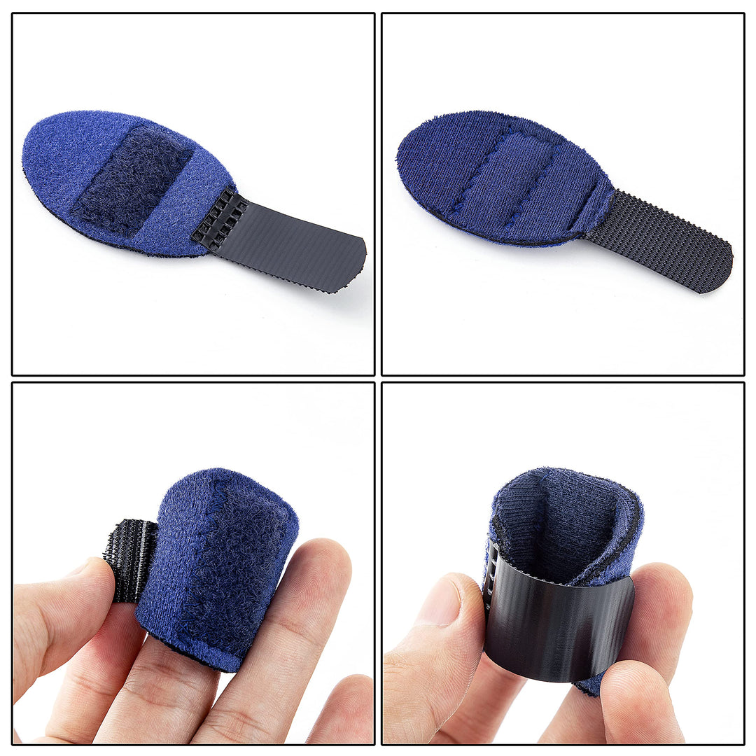 Ponpon 5pcs Finger Splint Adjustable Trigger Brace Inde