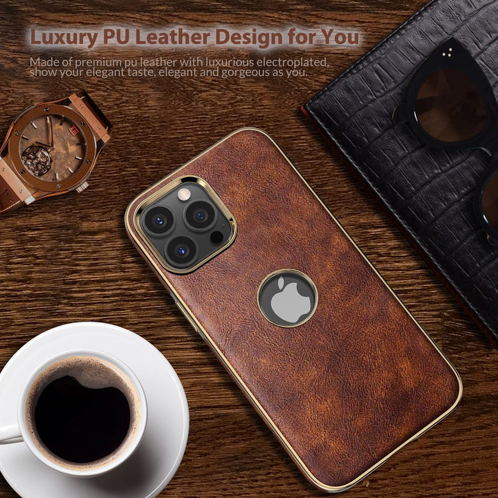 LOHASIC for iPhone 13 Pro Case, Vintage Leather Slim Lu