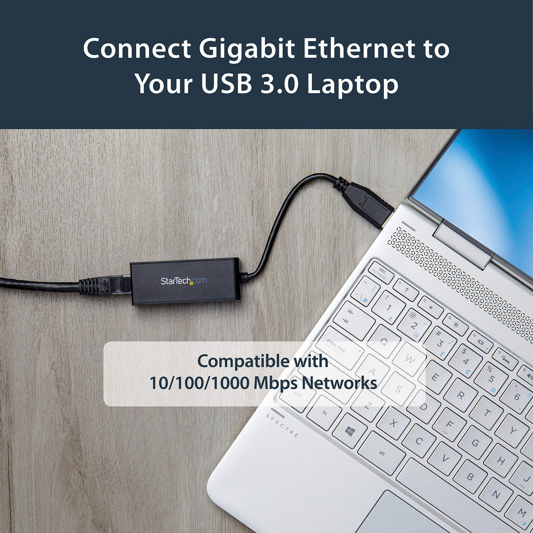 USB to Ethernet Adapter, USB 3.0 to 10/100/1000 Gigabit Ethernet LAN Adapter, USB to RJ45 Adapter, TAA Compliant