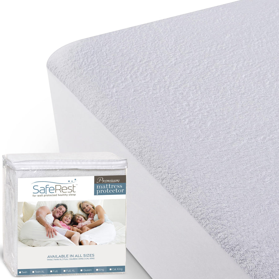 SafeRest 100% Waterproof Queen Size Mattress Protector 