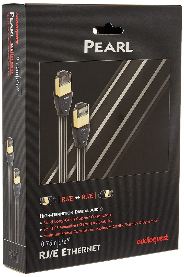AudioQuest 0.75 m RJ/E Pearl Cat 7 Black Networking Cab