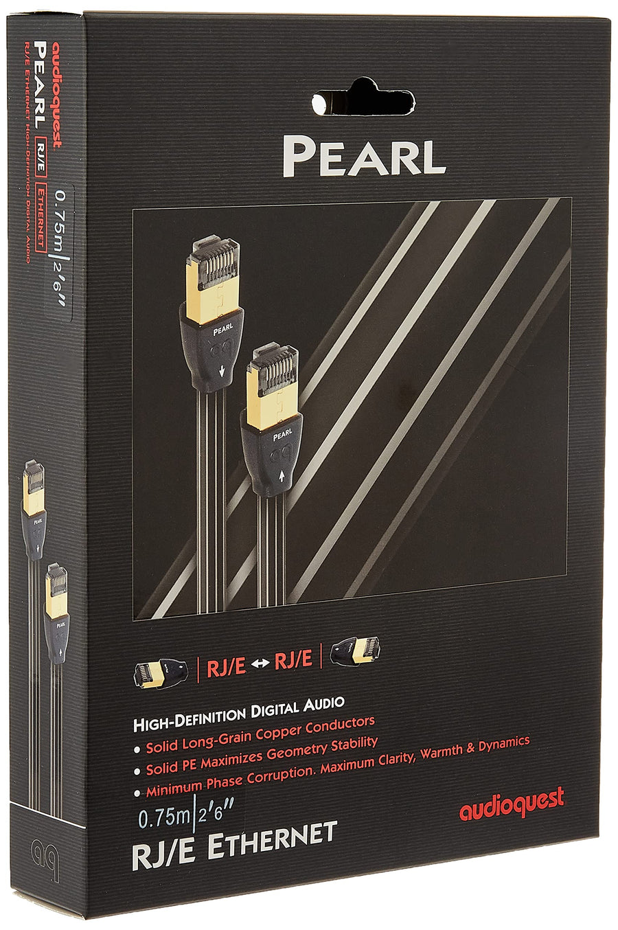 AudioQuest 0.75 m RJ/E Pearl Cat 7 Black Networking Cab