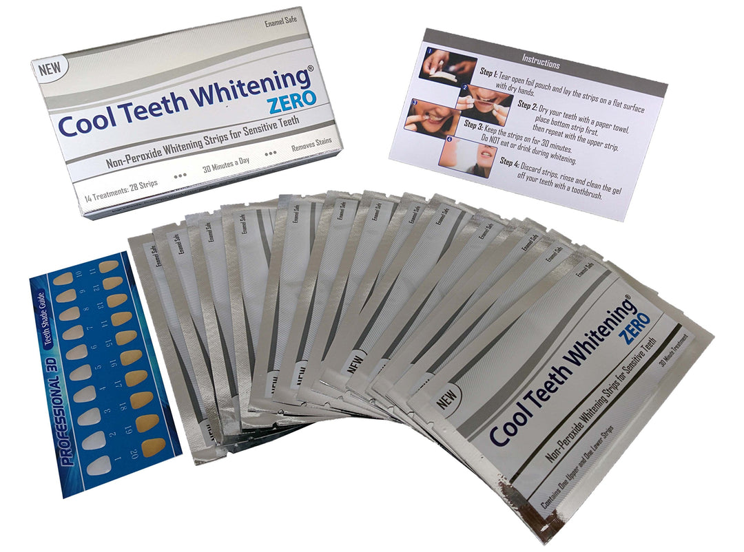 Cool Teeth Whitening Zero Peroxide Strips for Sensitive