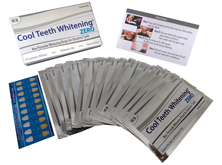 Cool Teeth Whitening Zero Peroxide Strips for Sensitive