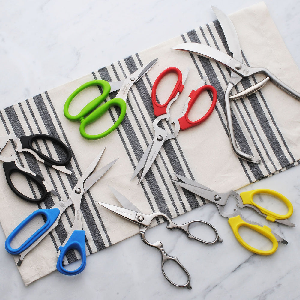 6-Inch Culinary Scissors, Green - All-Purpose Kitchen Scissors - 2Cr13 Stainless Steel & Nylon Slip-Resistant Handles