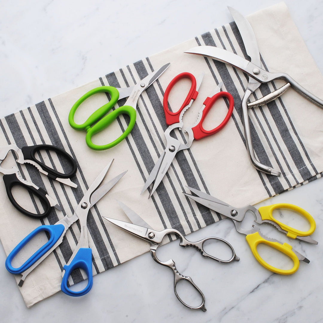 6-Inch Culinary Scissors, Green - All-Purpose Kitchen Scissors - 2Cr13 Stainless Steel &amp; Nylon Slip-Resistant Handles