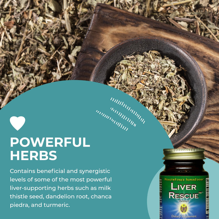 HealthForce SuperFoods Liver Rescue - Natural Liver Cle