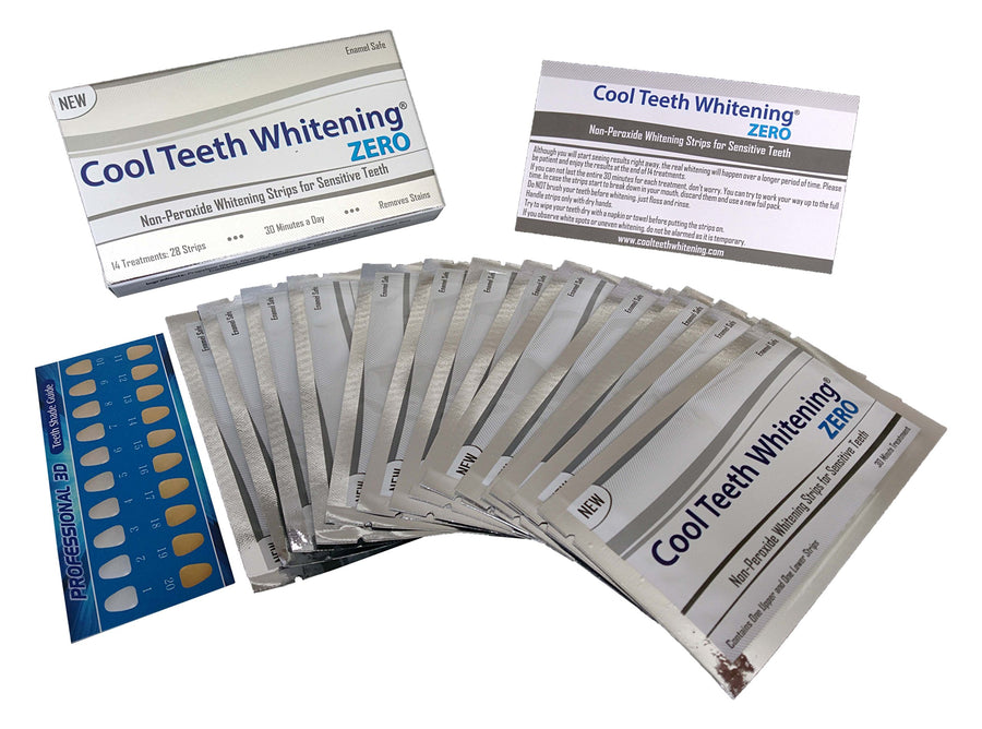 Cool Teeth Whitening Zero Peroxide Strips for Sensitive