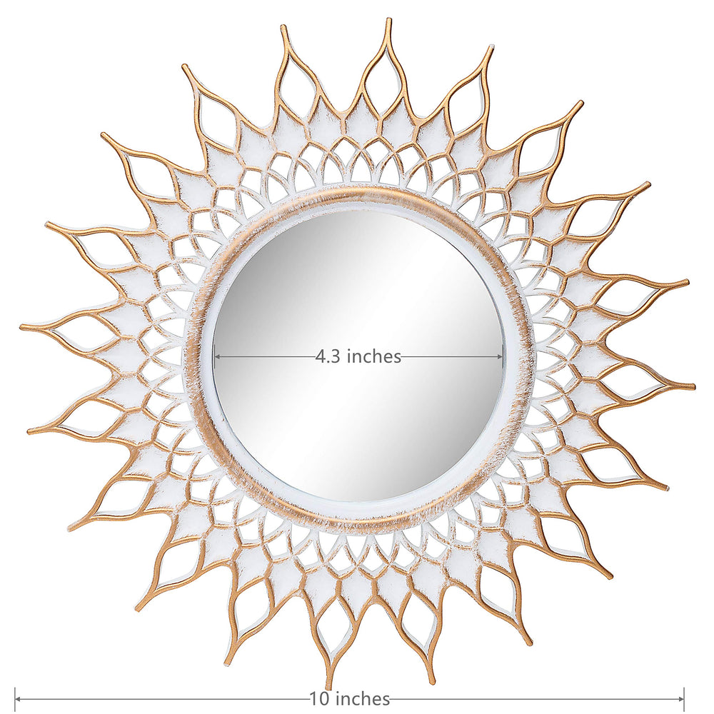 Kelly Miller Brushed Gold Mirrors for Wall Decor Set of