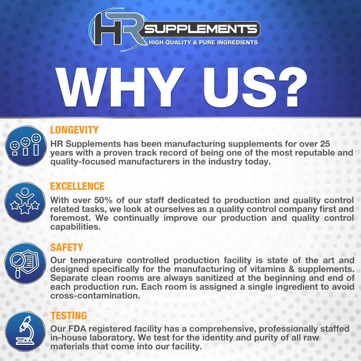 HR Supplements L-Arginine Alpha Ketoglutarate (AAKG) Powder, 500 Grams (1.1 Lbs), Unflavored, Lab-Tested, Scoop Included