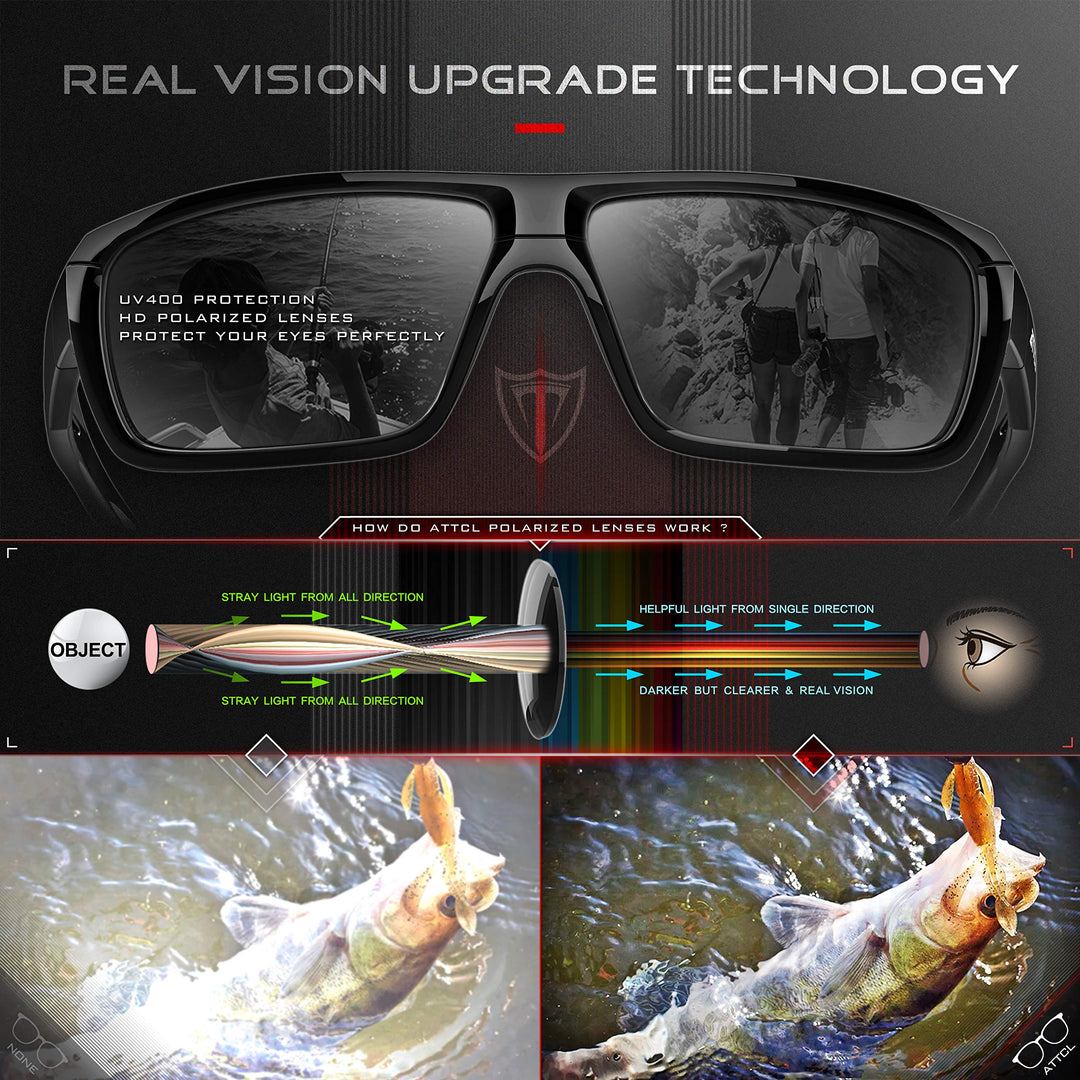 Polarized Wrap Sunglasses For Men Cycling Driving Fishing Sports Glasses Ultralight 5001 Green+frame