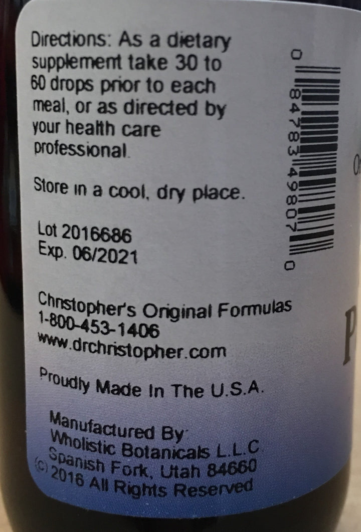 Pancreas Formula Dr. Christopher 2 oz Liquid