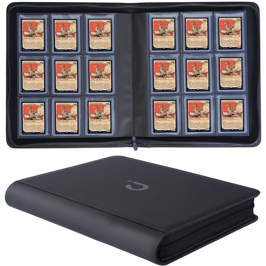 Binder Compatible with Yugioh Cards with Sleeves, 720 Card Holders Book Compatible with Yu-Gi-Oh Trading Cards - Card Collector Album with 40 Pcs 9-Pocket Pages