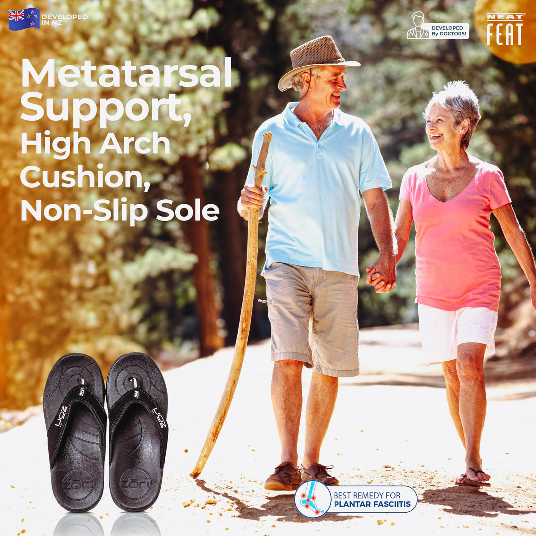 Neat Feat womens Zori Sport Orthotic Slip-on Sandals Fl