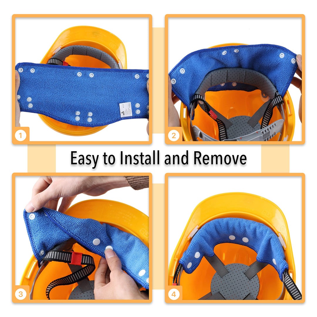 - Hard Hat Sweatband, 4 pcs, Hard Hat Liner, Hard Hat Accessories, Sweatbands for Hats, Hardhat Sweatbands Washable, Reusable Hardhat Sweatbands, Sweat Bands for Hard Hats.