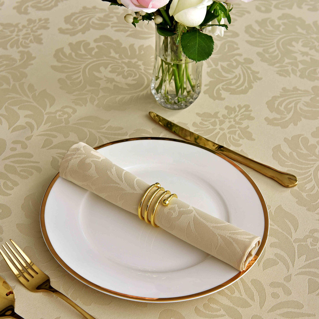 maxmill Jacquard Cloth Napkins 20 x 20 Inch Damask Patt