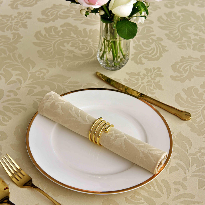 maxmill Jacquard Cloth Napkins 20 x 20 Inch Damask Patt