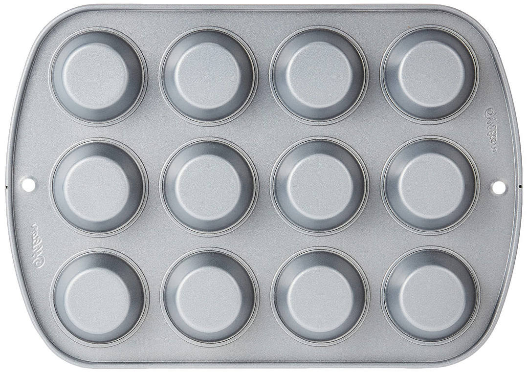Recipe Right Muffin Pan, Mini 12 Cup, Gray