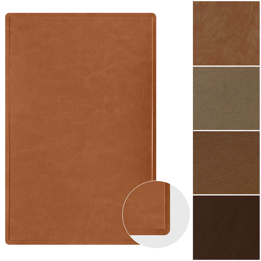 Leather Repair Patch 5X8 inch Self-Adhesive Couch Patch Leather for Sofas, Car Seats, Handbags, First Aid Patch (Brown)