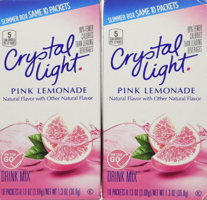 On The Go Pink Lemonade Drink Mix, 10 ct, pack of 2