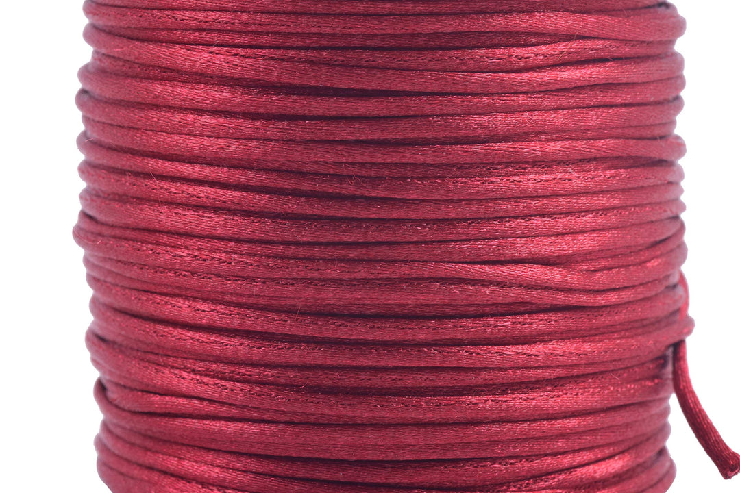 KONMAY 80 Yards 1.0mm Nylon Rattail Satin Silk Trim Cor