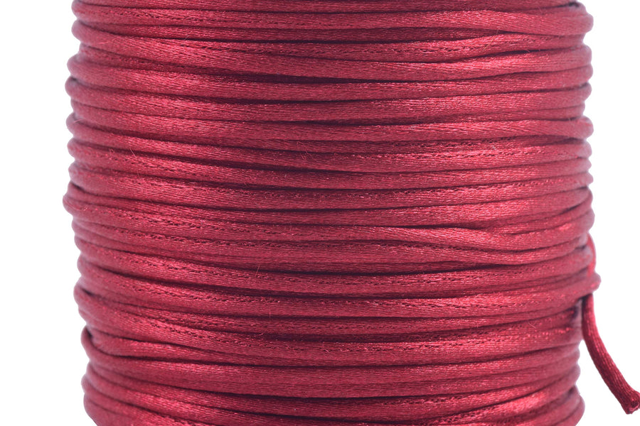 KONMAY 80 Yards 1.0mm Nylon Rattail Satin Silk Trim Cor