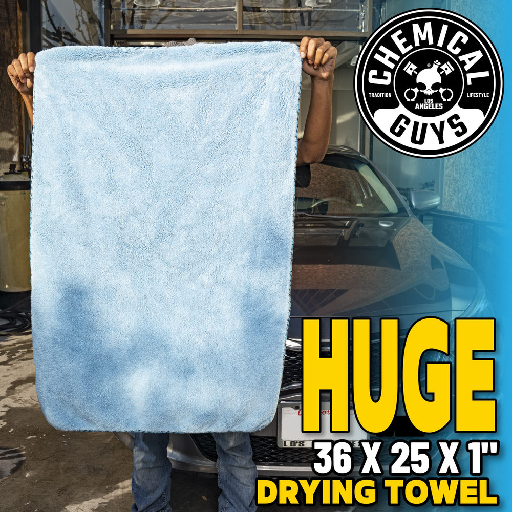 MIC1996 Woolly Mammoth Microfiber Dryer Towel (36 x 25) Cars,Trucks, SUVs, RVs, Home, Pets, Messes, Blue