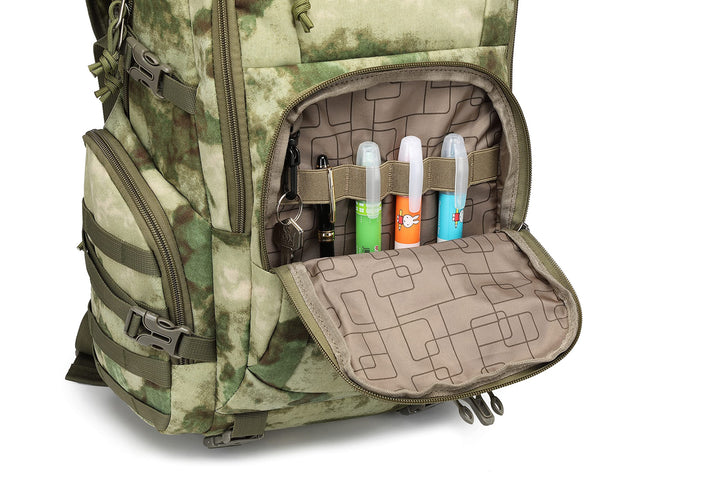 Military Tactical Backpack Large Army 3 Day Assault Pack Molle Bag Backpacks-Watercolor-grass green