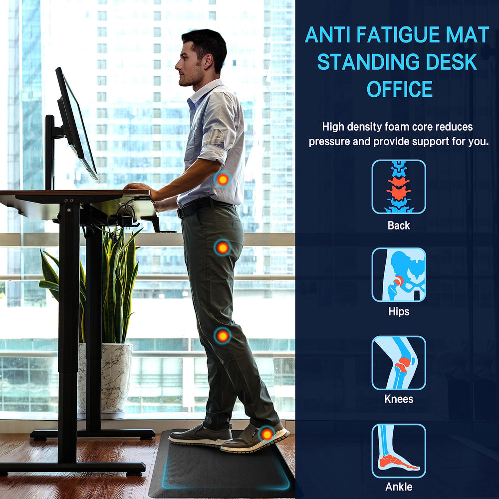 FEATOL Anti Fatigue Mats for Standing, 9/10 Extra Thick