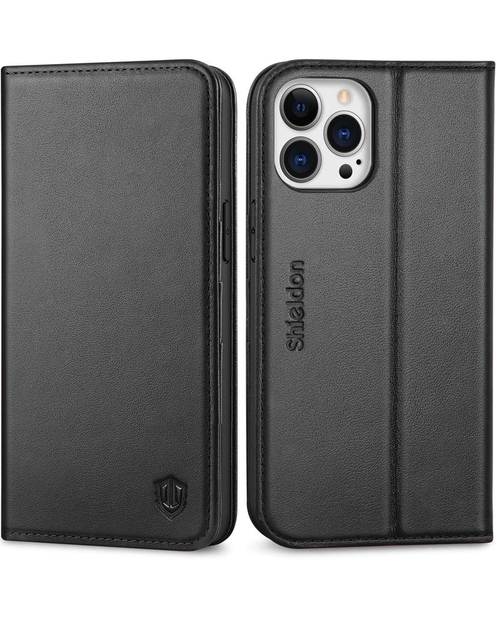 SHIELDON Case for iPhone 13 Pro Max 5G, Genuine Leather