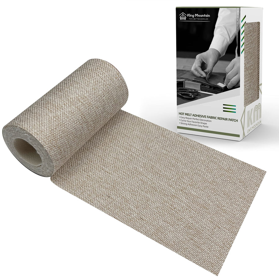 King Mountain Premium Linen Fabric Iron-on Repair Patch