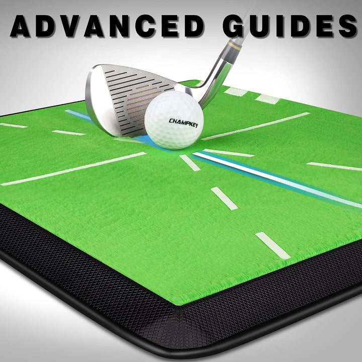 Heavy-Duty Golf Hitting Mat - Swing Path Feedback Golf Practice Mat - Ideal for Indoor and Outdoor Training