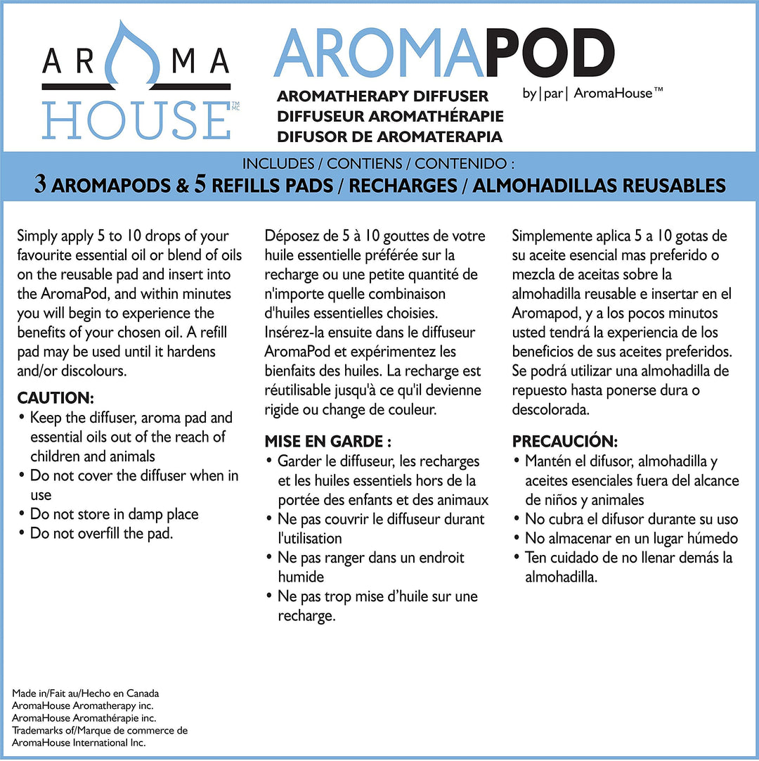 Aromahouse Aromapod Natural Airflow Personal Essential 